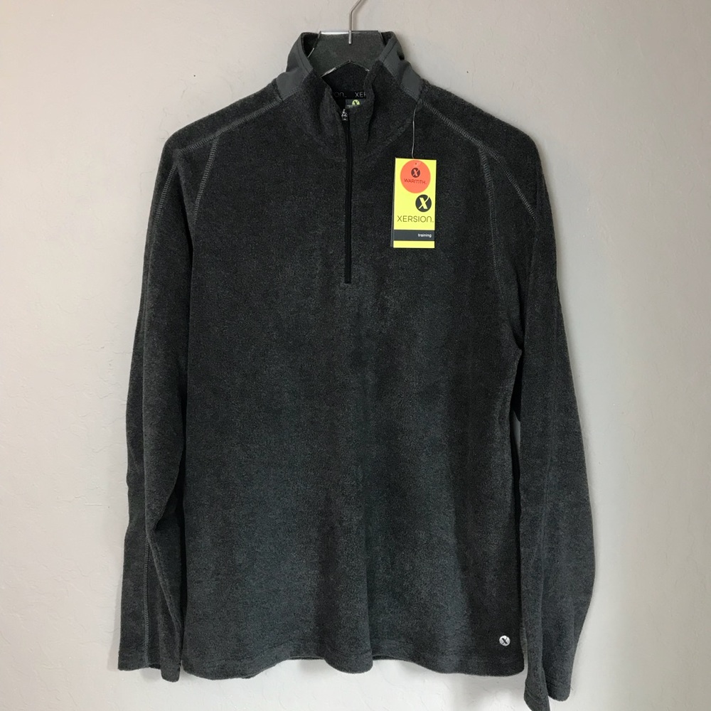 XERSION Gray Lightweight Training Fleece Pullover